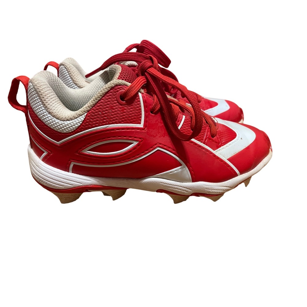 Under Armour Leadoff RM Jr Baseball Cleats Red White 6010143-600 Kids Size 13K